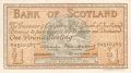 Bank Of Scotland 1 Pound Notes 1 Pound,  9.11.1953